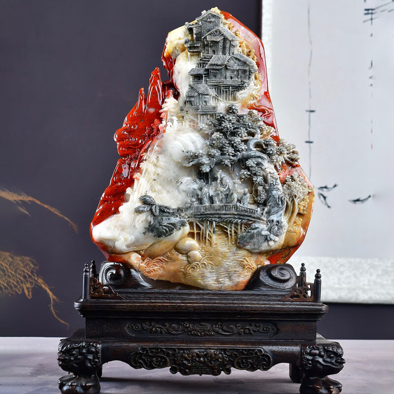 ボトムスス単品 天然寿山石彫刻 美術作品 - crumiller.com