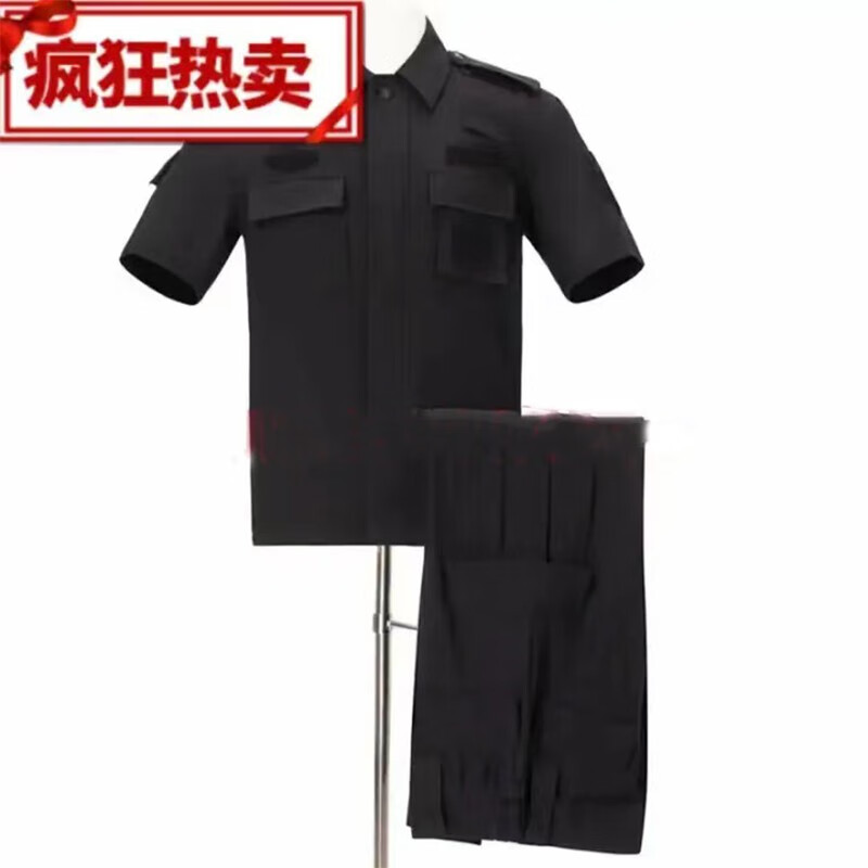 際華特訓(xùn)保安服長袖訓(xùn)練服教官服作訓(xùn)服彈力新式保安戰(zhàn)訓(xùn)服保安服速干 黑色99戰(zhàn)訓(xùn)服短袖 185