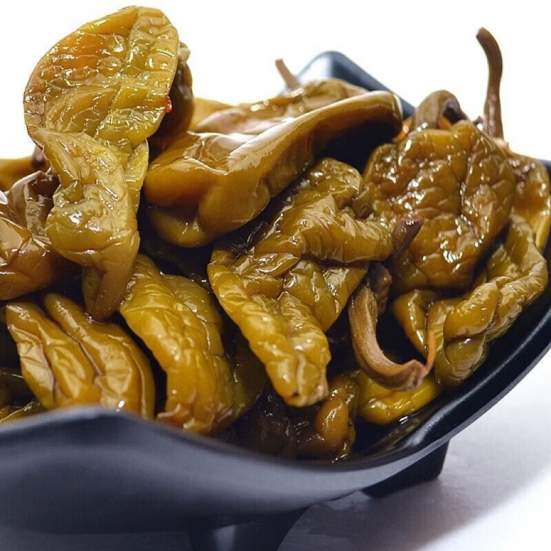 球形山东农家手工腌制辣椒咸菜新鲜下饭菜淹的咸辣椒脆皮开味咸菜大全