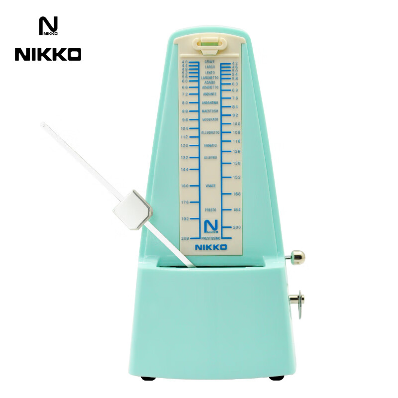 NIKKO日本尼康节拍器进口机芯钢琴考级专用吉他古筝架子鼓乐器通用 经典款—淡雅绿