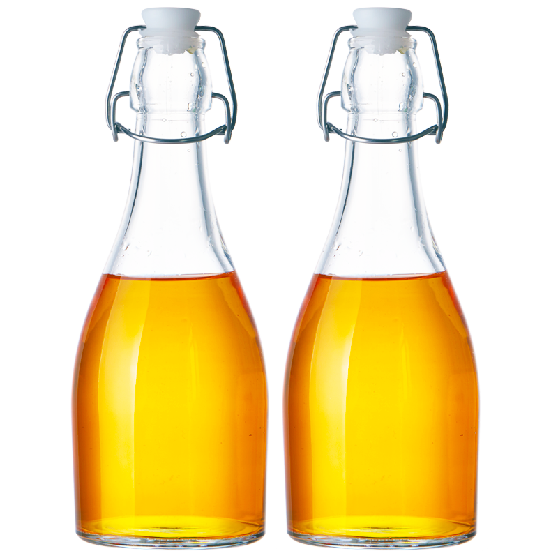 喜碧（Scybe）泡酒容器玻璃酒瓶空瓶密封泡酒瓶自釀酒水儲存分裝瓶溫頓500ml4只