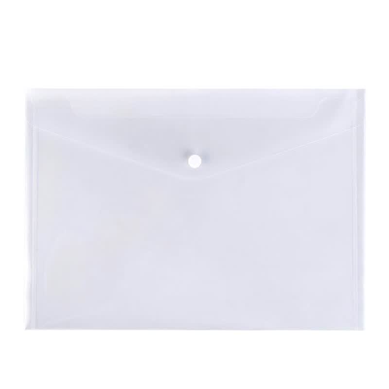 远生(usign) a4透明文件袋yh-799加厚按扣袋资料袋纽扣收纳袋白色 20