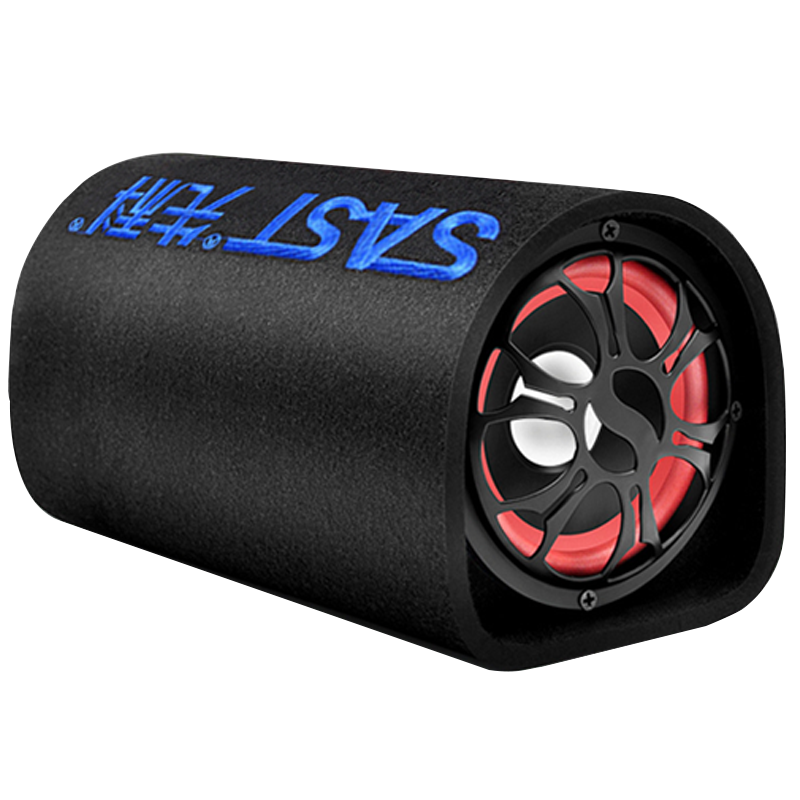 先科（SAST） 车载音响汽车低音炮 三用12V/24V/220V USB插卡有源重音箱大功率便携式 隧道形  8英寸 蓝牙版+24V3米车载电源点烟器