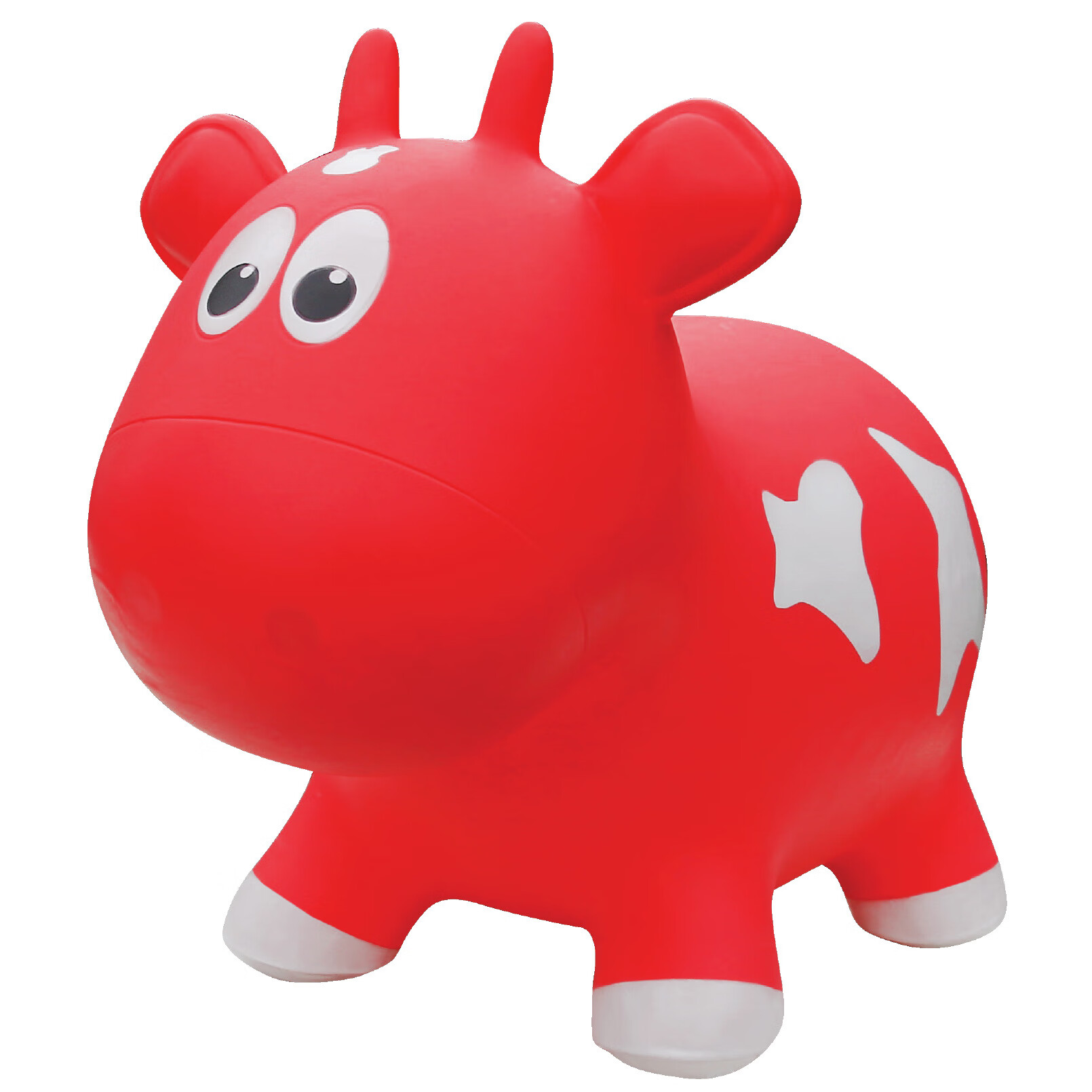 辰太儿童橡胶充气玩具宝宝充气跳跳马加厚户外坐骑 红色