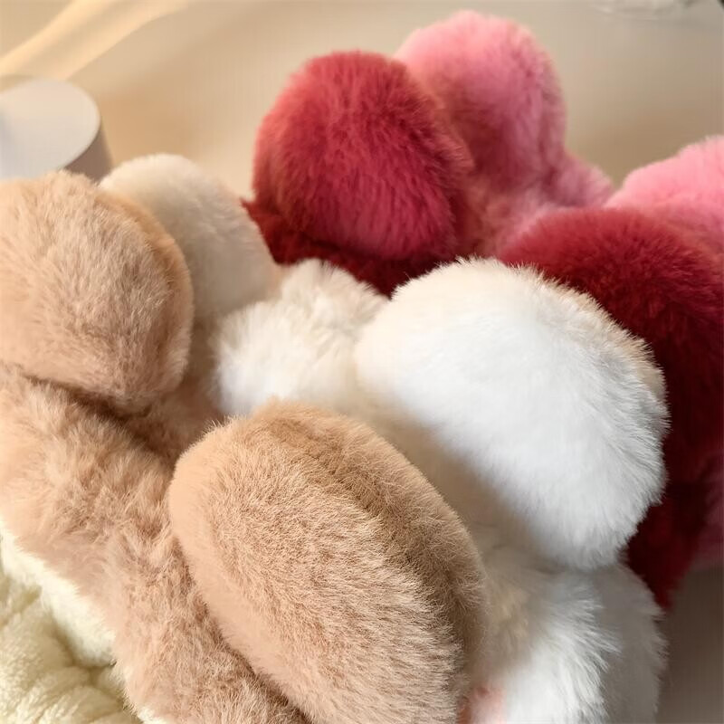 海伊朵蝴蝶结洗脸发带女韩版防滑头箍带兔耳朵鹿角螃蟹猫耳朵宽边束发带 卡其熊【3件套】