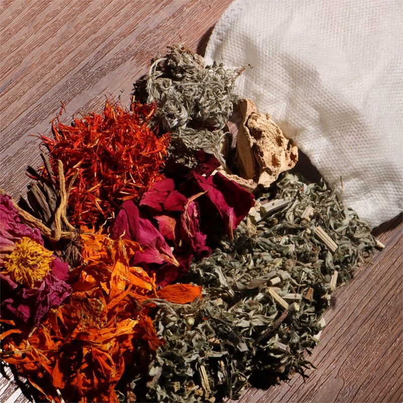 珍年艾 艾草泡脚包泡澡药包祛老生姜红花湿寒气男女通用足浴粉蕲艾饼足浴剂 8味草本泡脚泡澡药包【30克*30包】