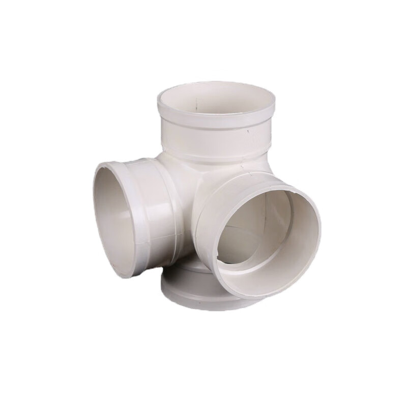 尚芮 pvc-u排水四通 排水管立体四通 110x110 5个/包