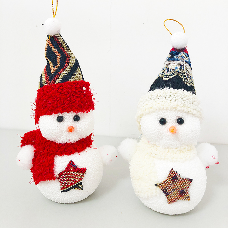 七丌亓圣诞节装饰品 圣诞树装饰挂件挂饰雪人 圣诞装饰装扮公司商场活