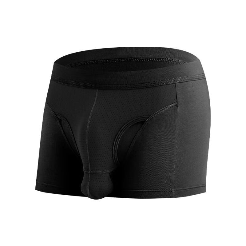 精索静脉曲张内裤蛋枪分离疝气裤托蛋下坠男士内裤 黑色 l 建议90110