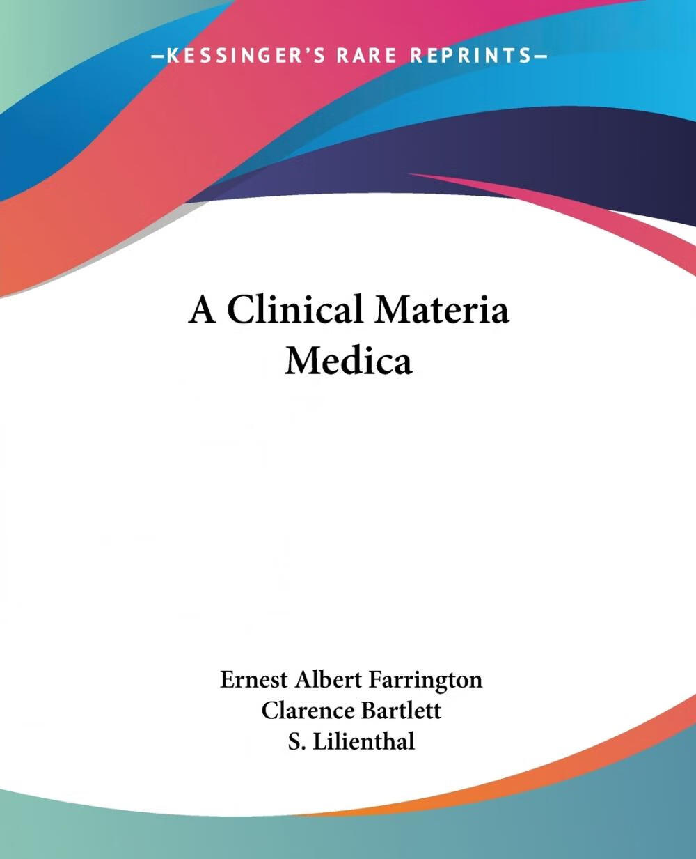 预售 按需印刷 a clinical materia medica