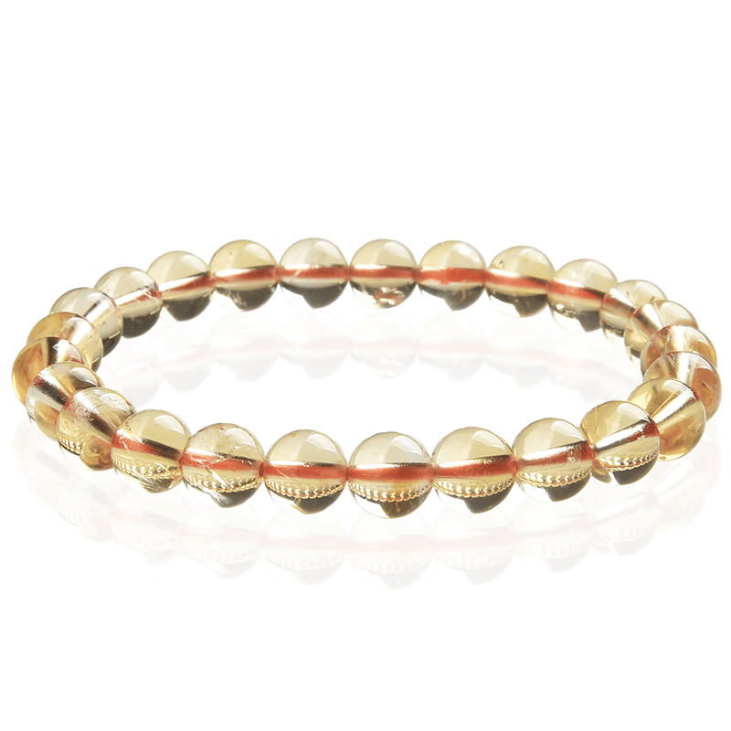 华珊丽美黄水晶手链 佩戴时尚显气质 精致珠宝 7mm