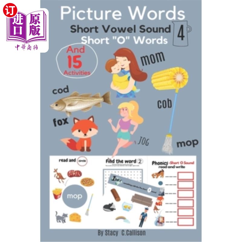 海外直订picture words: short vowel sound vol.