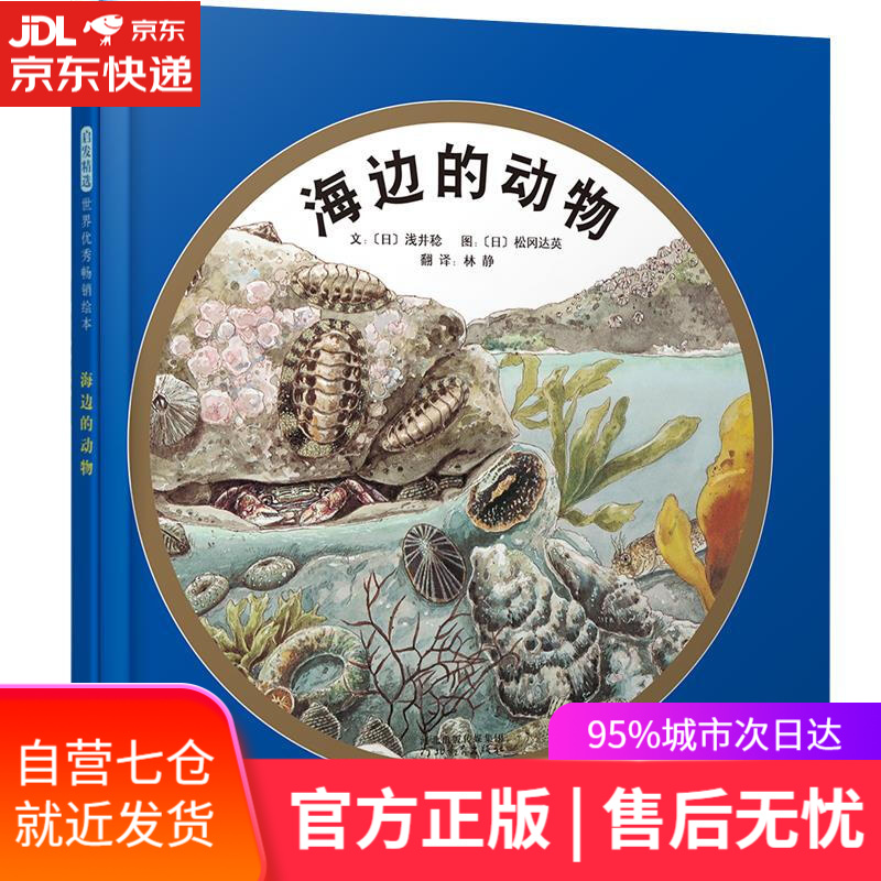 【新华书店】启发精选世界优秀绘本:海边的动物 浅井稔, 松冈达英, 林静 河北教育出版社