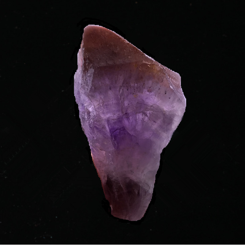 允茹自然极光23水晶原矿石标本料碎石 紫水晶原石摆件碎石 200克8-10