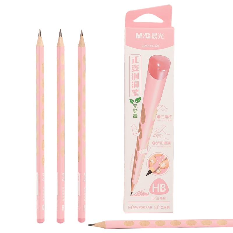 ����(M&G)�ľ� HB����Ǧ��12֧ ��ͯ���˽���Ǧ��ѧ�����ֱ� ���ղ��׶���Ǧ���� ��ɫ��AWP307A8