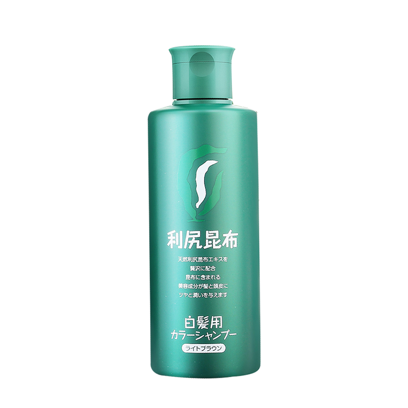 利尻昆布日本进口染发护发洗发水200ml 深棕色 无硅油植物萃取洗染合一100007320764