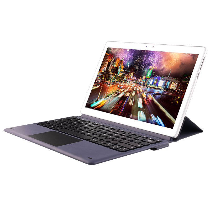 新品12英寸十核5G平板电脑8G+512G一屏两用通话追剧学习办公游戏MatePad带键LenX 白色+蓝灰键盘