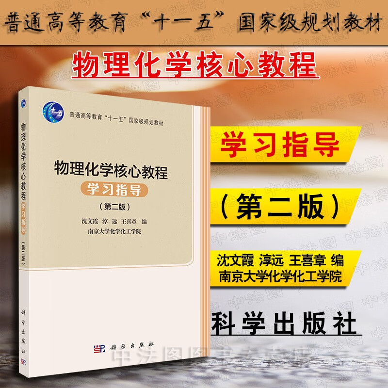 现货正版 物理化学核心教程学习指导第二版沈文霞 科学出版社 物理