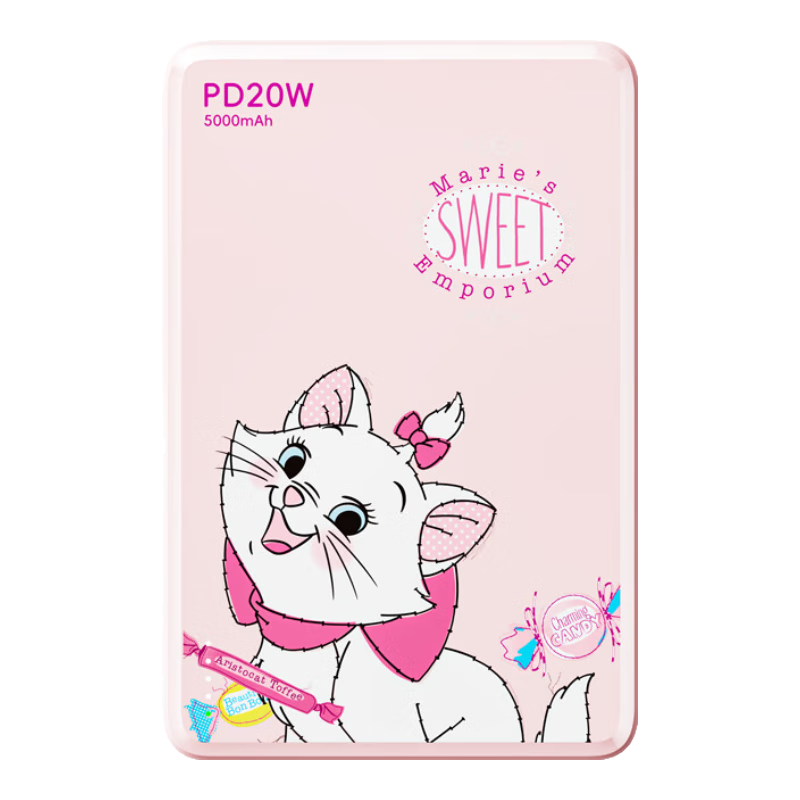 ���ڲ�������ʿ�ᣨDISNEY����3C��֤����籦���������ƶ���ԴPD20W������ݱ�Я���߻���������Դ����������ƻ����Ϊ��׿ ��ɫ����è��20W���/5000mAh��������