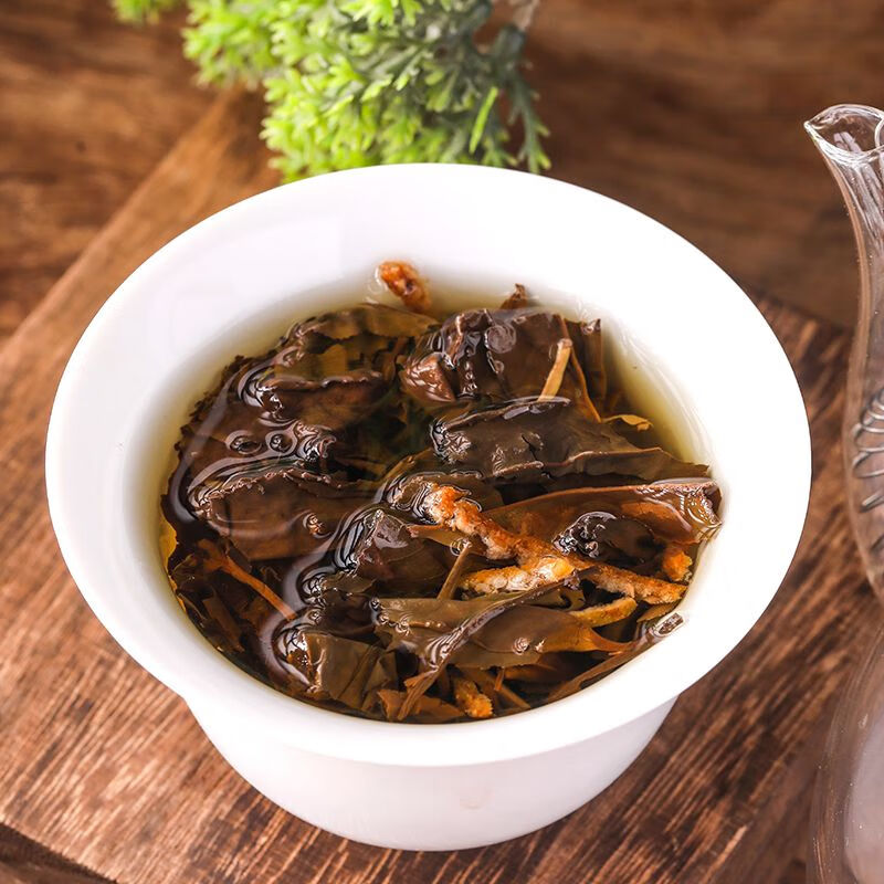 皇茅新会老陈皮白茶福鼎福建老白茶紧压茶寿眉饼干茶白茶小方片 120g