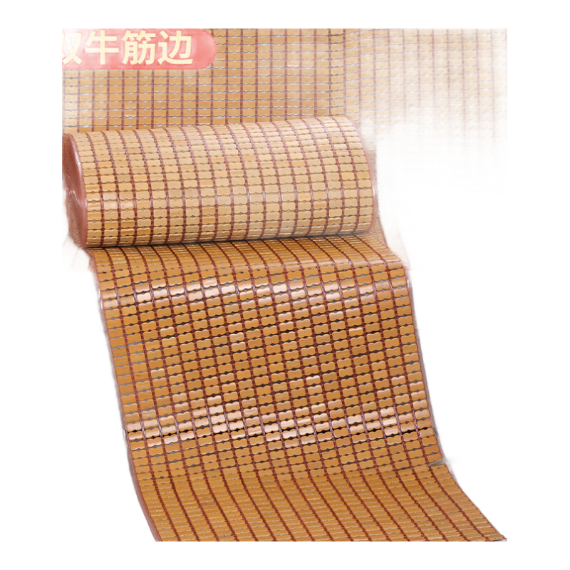 歸隱夏季麻將涼席沙發(fā)墊客廳竹席涼坐墊防滑歐式沙發(fā)竹墊夏天座墊定做 咖色雙牛筋邊無(wú)襯底 80*240cm