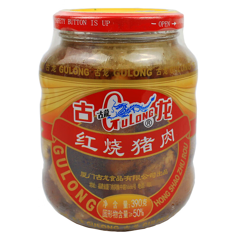 古龙红烧猪肉 390g 1瓶
