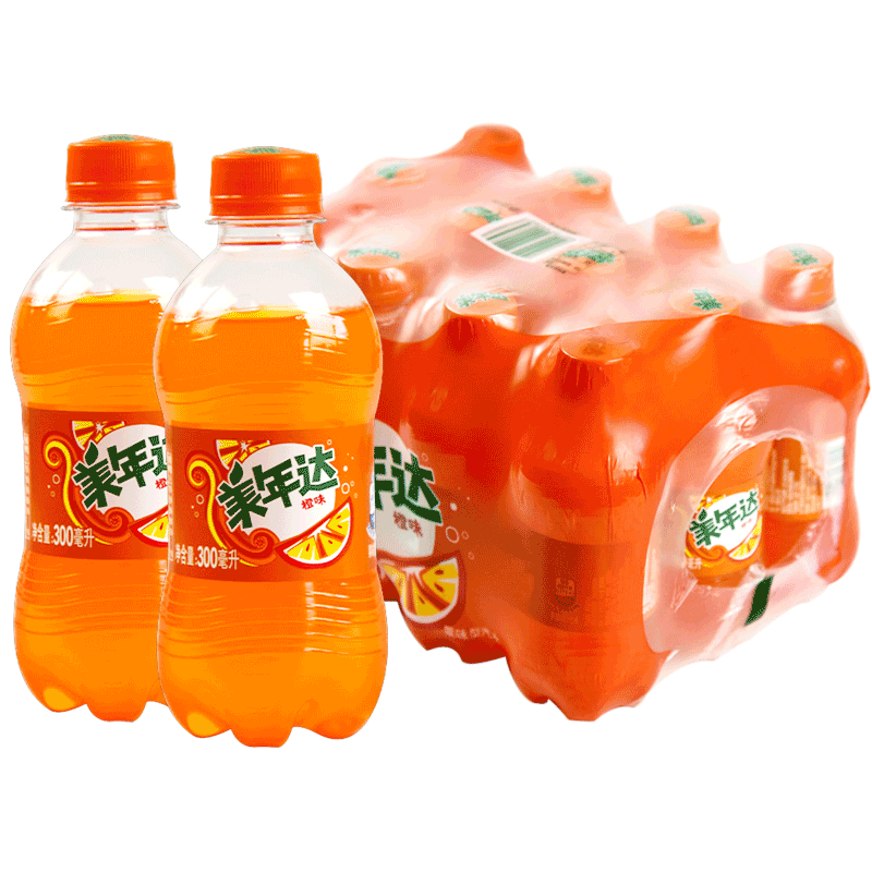 百事可乐 碳酸汽水饮料橙味美年达迷你小胶瓶夏季饮品整箱装pepsi百事