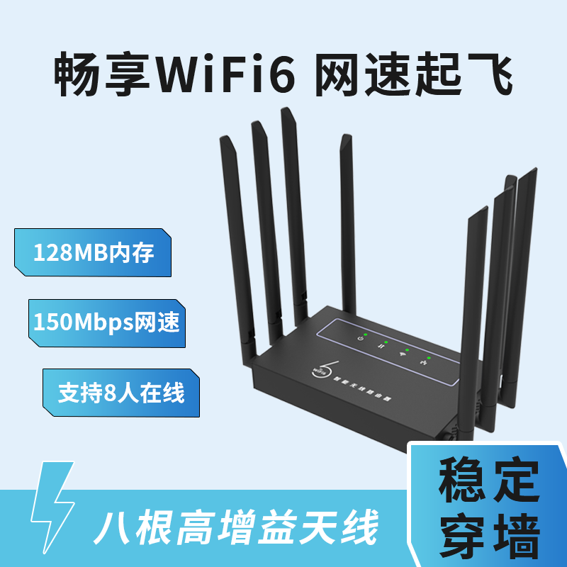 诺行4G无线路由器wifi6随身移动插卡全网通笔记本电脑手机4G上网设备路由工业级带网口路由器强信号强 内置卡全网通RF