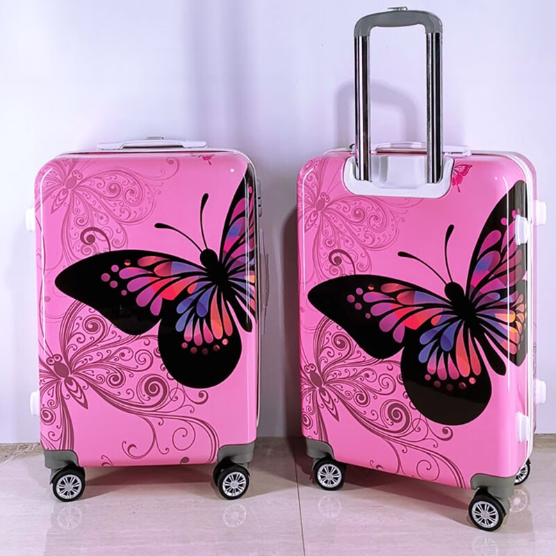 新路者卡通动漫彩绘画男女大学生旅行李密码拉杆皮箱子万向轮登机20