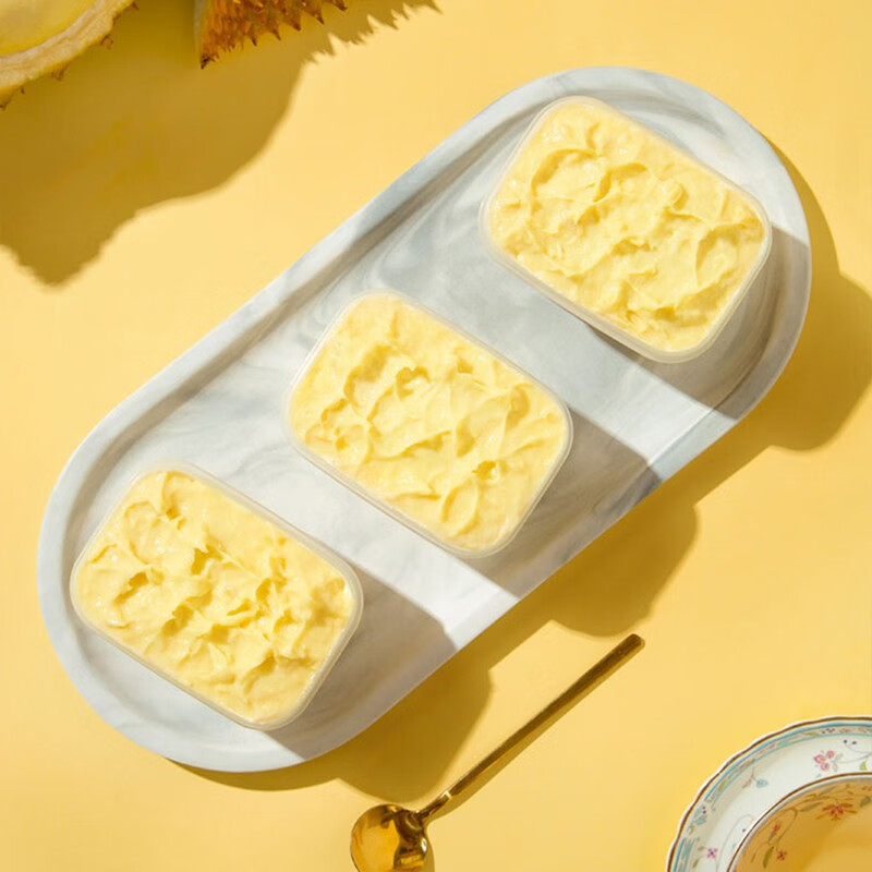 蛋糕 盒子甜品奶油水果蛋糕新鲜榴莲果肉生日糕点点心 4盒榴莲盒子 共