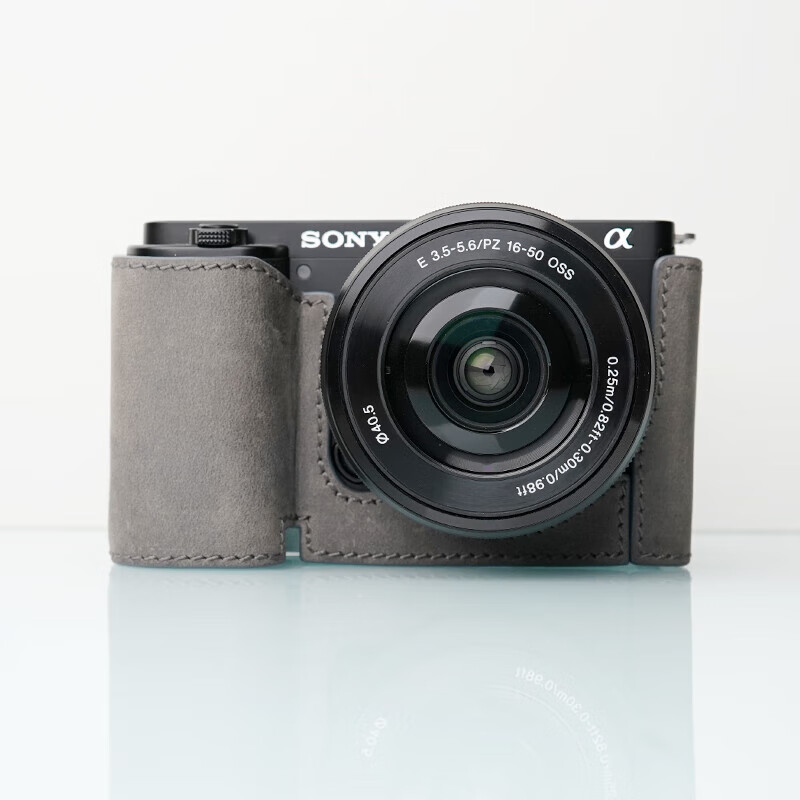 hkabmrstone适用索尼zve10相机皮套zv-e10适用于sony皮保护套相机包