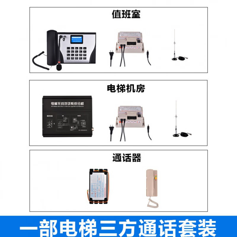 迈恻亦电梯无线对讲ip网络可视对讲三方五方通话4g网络对讲电话 一部