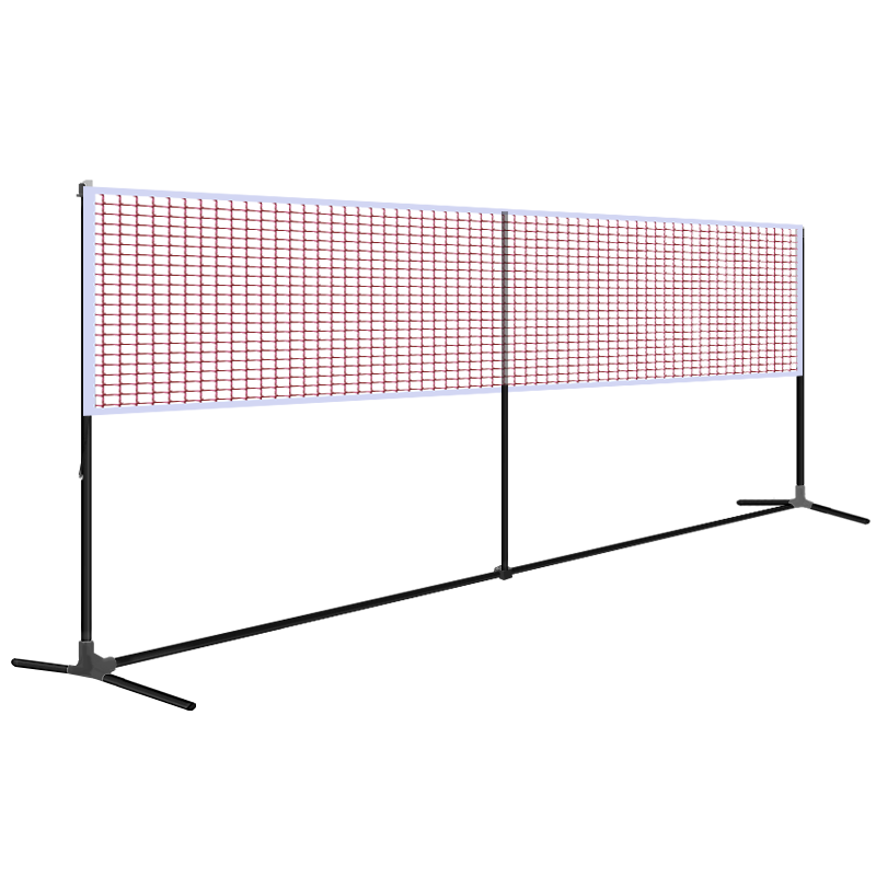AMUSI阿姆斯便携式羽毛球网架/网柱 移动折叠羽毛球架 6.1米标准型 赠球网