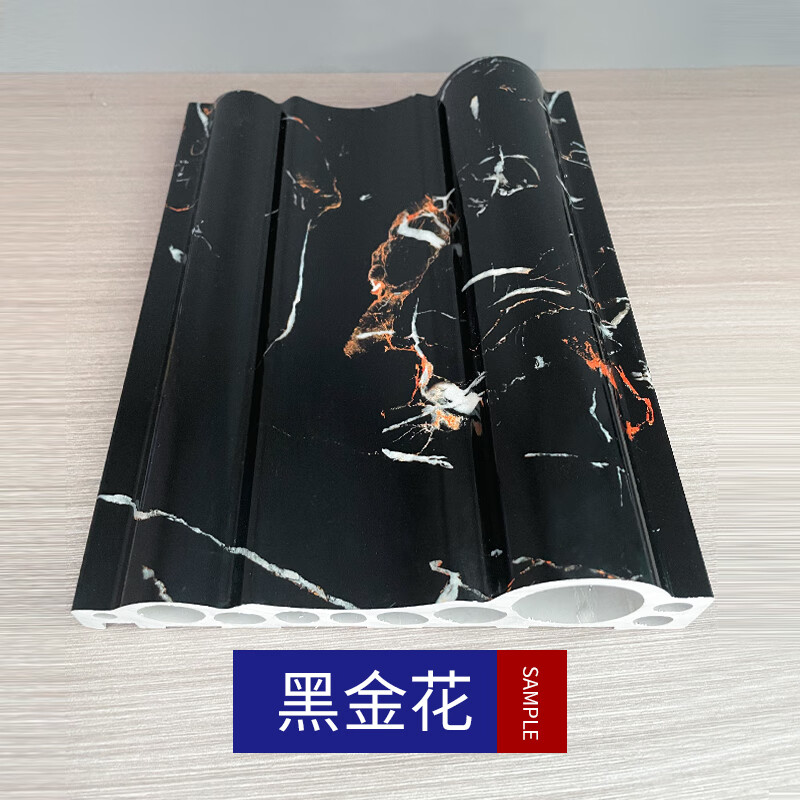 梯橙石塑电梯门套仿大理石pvc树脂线条包边侧板套线电梯包口 黑金花