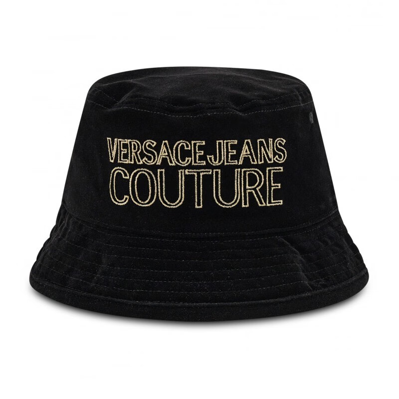 versace jeans couture 范思哲帽子 男女通用天鹅绒刺绣微标渔夫帽