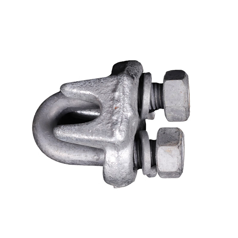 辉周jk-1-2钢线卡子 电力连接金具钢丝绳卡头 热镀锌钢线卡子 jk-2【5