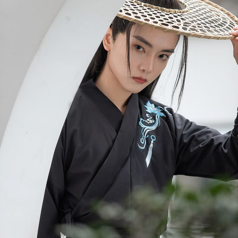 彤瑛马面裙全套青莲汉服男女古装魏晋侠客书生古风套装白菜 红色