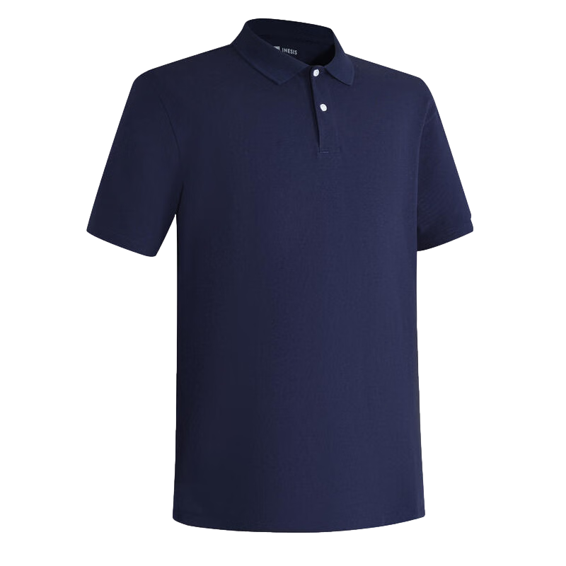 迪卡侬polo衫男夏季短袖T恤纯色男深蓝180/108B/XL-4216820