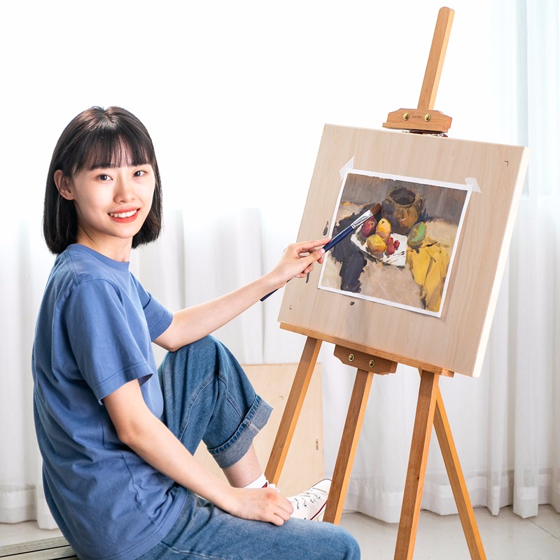 得力(deli)4k/8k 空心/实心 素描画板画室写生绘画板 【73881】4k空心