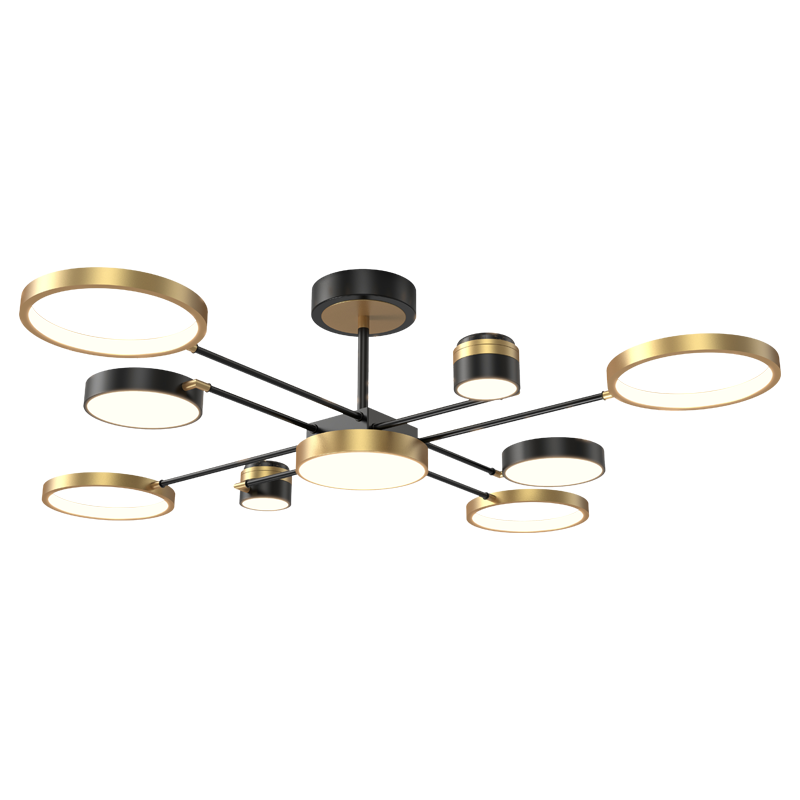 京东居家优选 客厅灯后现代吊灯轻奢水晶餐厅卧室北欧皇冠灯具金幻