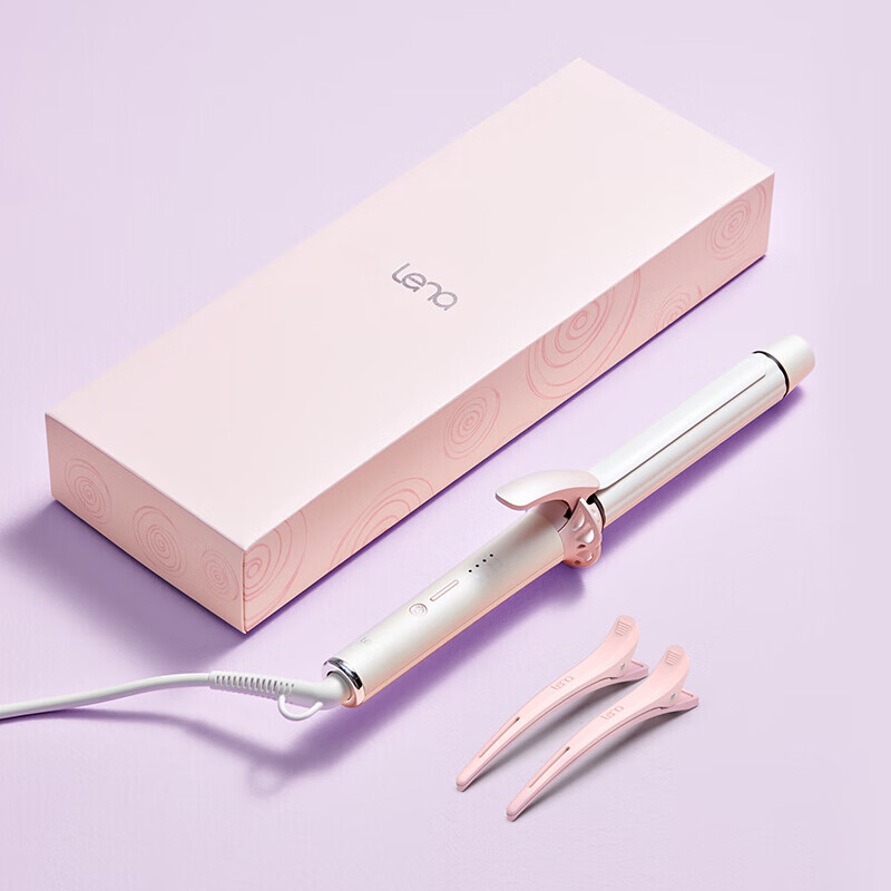 lena卷发棒大卷32mm 女负离子夹板烫发棒 加长卷发器 植物蛋白陶瓷面板 电卷棒熨板 刘海夹韩式大波浪LN-807