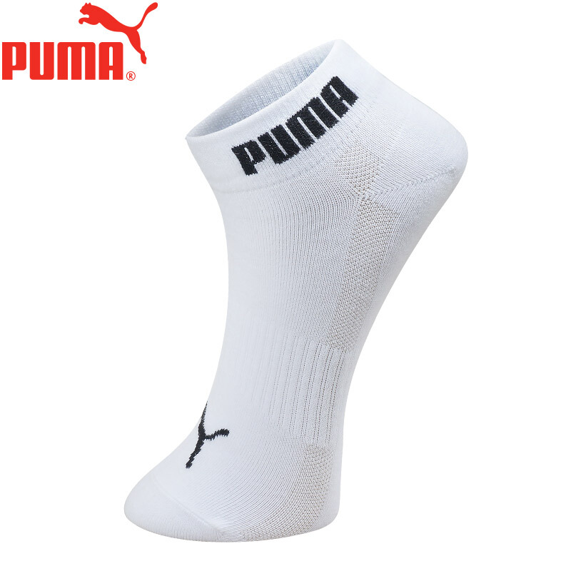 PUMA/彪马袜子男士基本款休闲短袜单双装 白色 均码