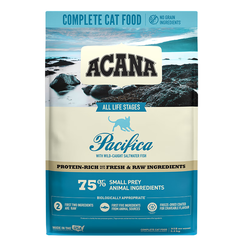 ?ۿ��ã?ACANA��è�� ����ʢ���è��è�� ȫ��ͨ���޹Ƚ���������5.4kgЧ��26/9 351.6Ԫ