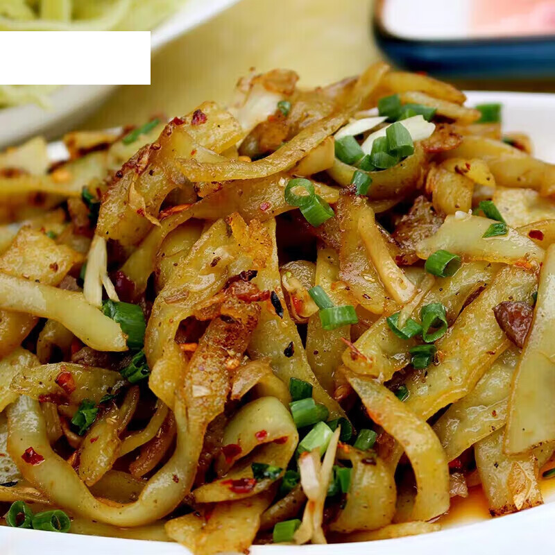 味巴哥湖北省荆州湿豆皮荞豆皮当天手工真空包装豆丝500g