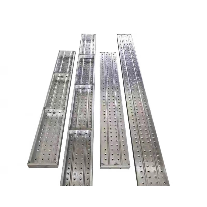 仁聚益建筑钢跳板工地钢架子板2米3米4米热镀锌钢板脚手架铆接焊接