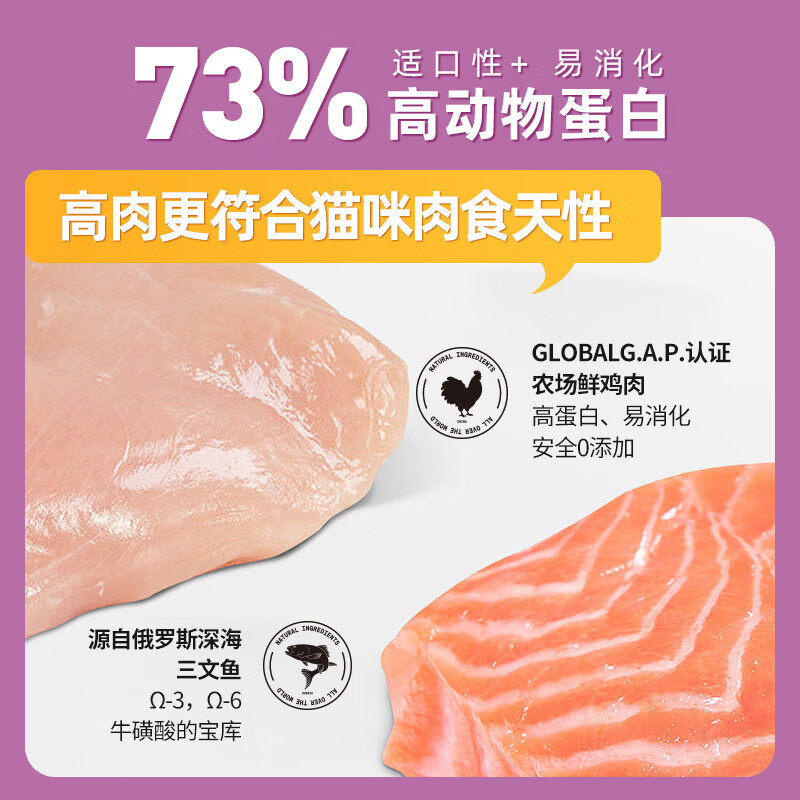 麦富迪猫粮 超肉粒冻干双拼粮2kg 成猫（冻干三文鱼）