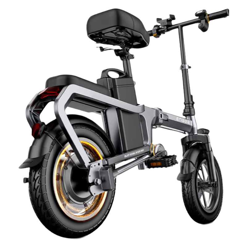 希騏（Xi Qi） 無鏈條折疊電動(dòng)自行車軸傳動(dòng)超輕小型鋰電池代駕電瓶電動(dòng)車代步迷你電動(dòng)車 睿能30A純電120KM/松下電芯/AI無感/白色 48V