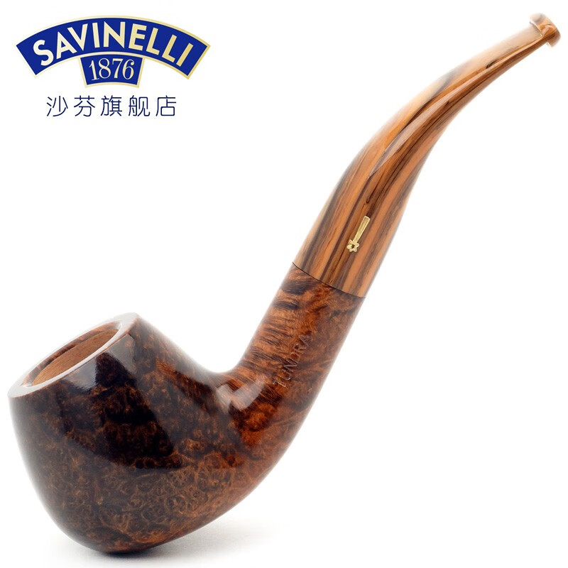 沙芬（SAVINELLI）意大利进口苔原石楠木烟斗P103滤芯6mm烟嘴645手工大号烟具父亲节