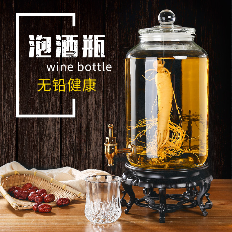 山德堂 密封玻璃瓶泡酒瓶 带龙头10斤装 酿葡萄酒罐杨梅酒瓶 【10斤装】带铜龙头+底座属于什么档次？