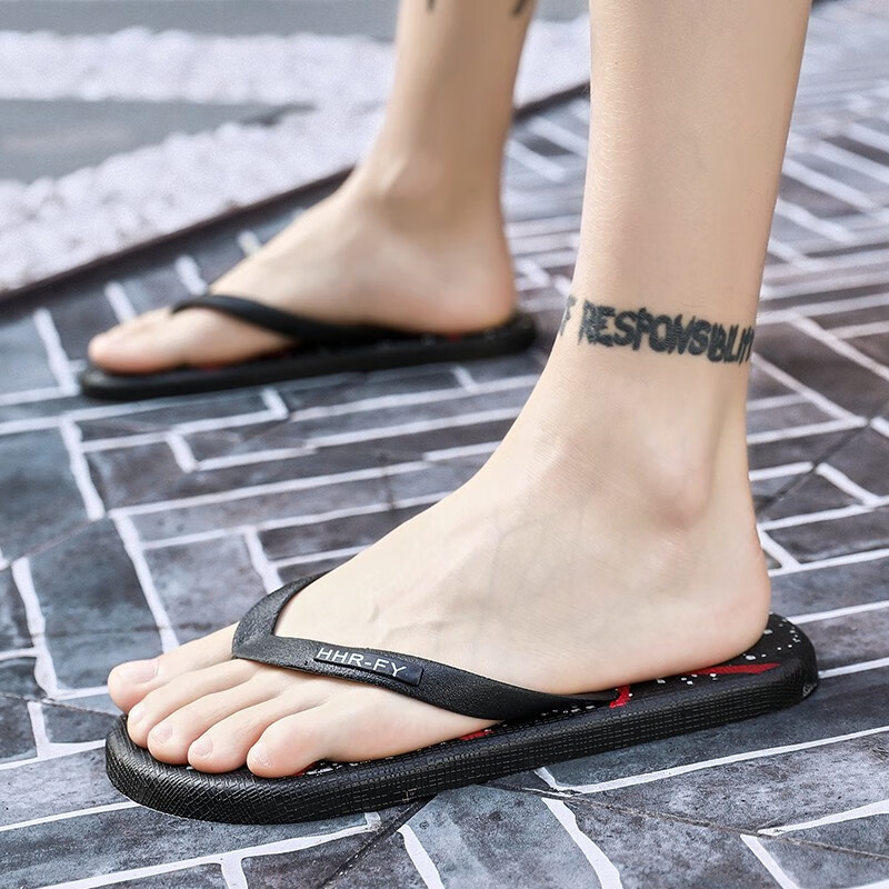 钰基拖鞋男人字拖时尚潮流夏季男鞋时尚外穿夹脚趾一字拖男士软底防滑